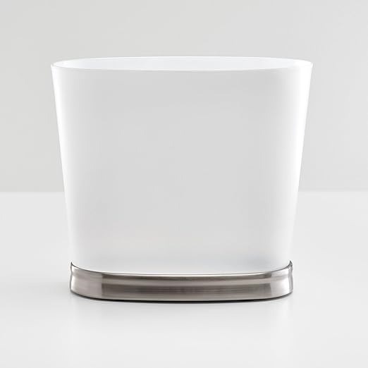 iDesign Slim Bathroom Trash Can, Small Plastic Garbage Can - Image 5