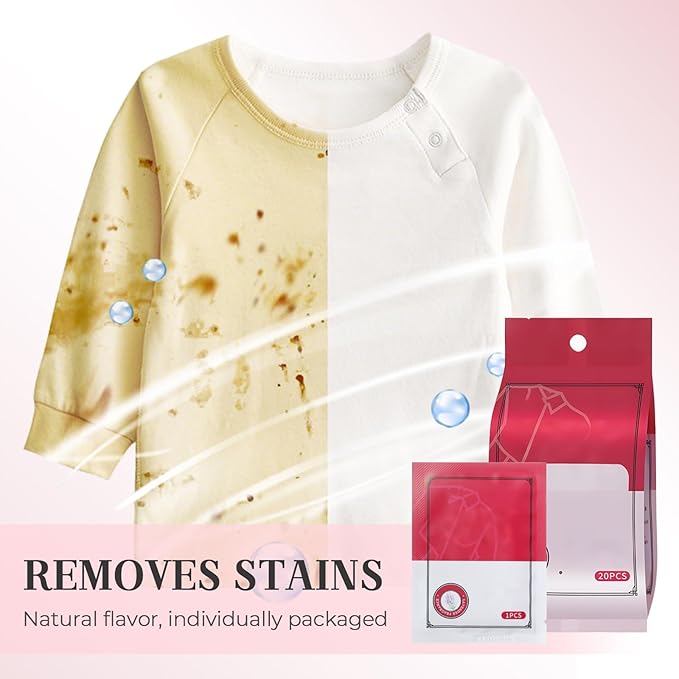 Stain Remover Wet Wipes, 2025 New Portable Clothing Stain Remover Wipes - Image 5