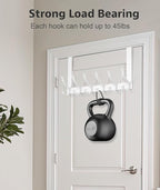 Door Hooks for Hanging, Over The Door Towel Racks for Bathroom, Coat Rack Door - Image 6