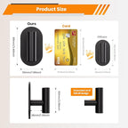 Black Adhesive Hooks Heavy Duty, Wall Hooks - Image 2