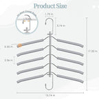 Clothes Hangers Space Saving Shirt Organizer, Non Slip Multi Shirt Hangers - Image 7