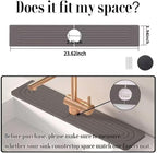 Quick Drying Stone Faucet Mat for Kitchen Sink, 23.6'' Long Diatomite Sink Tray - Image 3