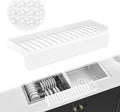 Silicone Faucet Splash Guard 4" x 14", Faucet Water Catcher Mat, Longer by CZA