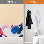 IBosins 18 Pack Big Heavy Duty Three Prongs Coat Hooks Wall Mounted - Image 6
