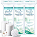 Premium Cotton Rounds for Face, 100% Pure & Natural Facial Cleansing Round Pads by Unknown