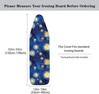 Galaxy Star Steam Ironing Board Cover Standard Size 15" X 54", Starry Night Oil - Image 5