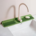Longer Silicone Faucet Mat for Kitchen Sink – Button Style Faucet Drip Catcher by Unknown
