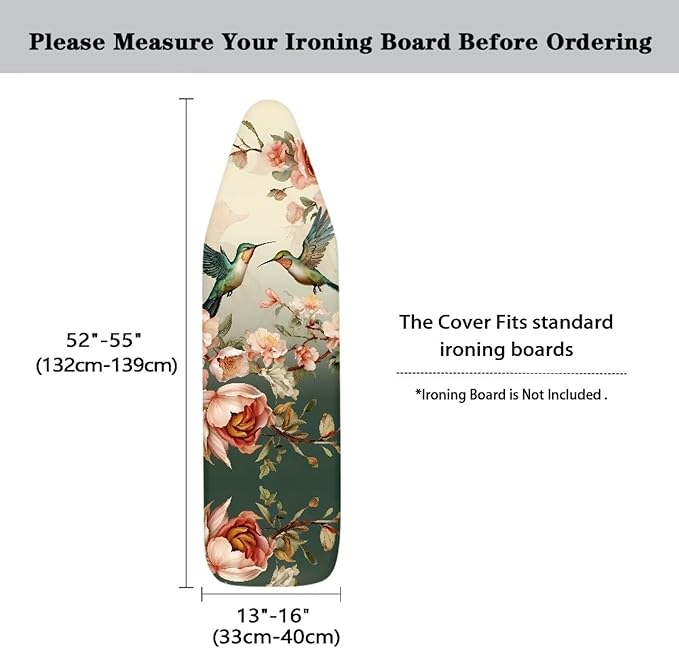 Hummingbird Floral Ironing Board Cover - Image 6