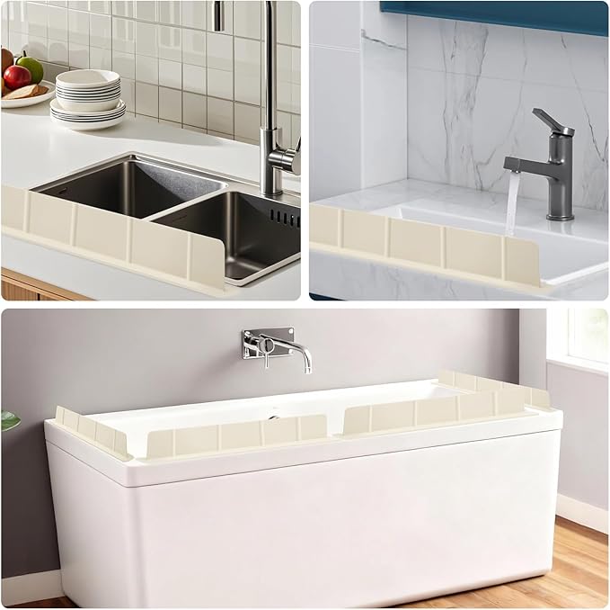 EEEKit Silicone Kitchen Sink Splash Guard, Sink Splash Protector - Image 7