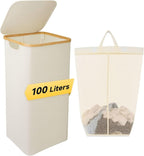 100L Extra Large Foldable Laundry Hamper by Unknown