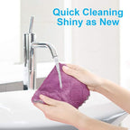 12PCS Kitchen Towels Dish Towels, Double-Sided Microfiber Cleaning Rags - Image 6