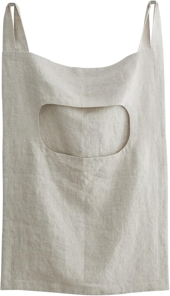 Amazhiyu 100% Linen Door Hanging Laundry Hamper Bag, 19x27 Inches by Amazhiyu