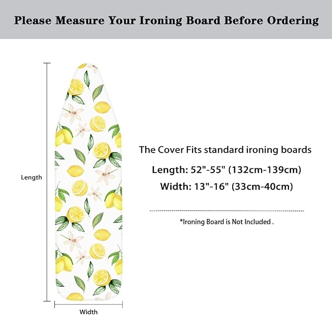 Lemon Florals Ironing Board Covers - Image 6