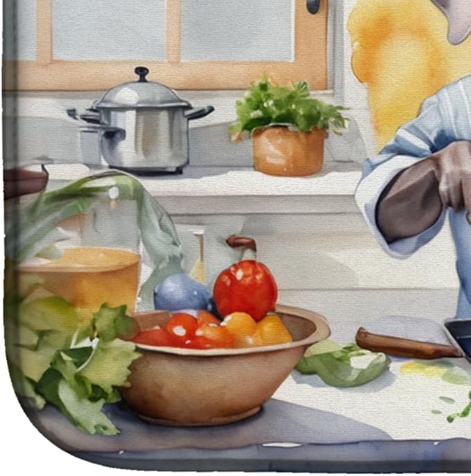 Caroline's Treasures DAC6336DDM Weimaraner The Chef Dish Drying Mat Absorbent - Image 4