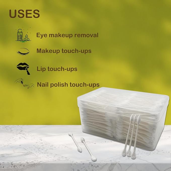Precision and Flattened Tip 450pcs Cotton Swabs - Image 4