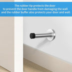 DOKU 10Pcs Door Stop, 3.5 Inch Heavy Duty 304 Stainless Steel Door Stopper - Image 2
