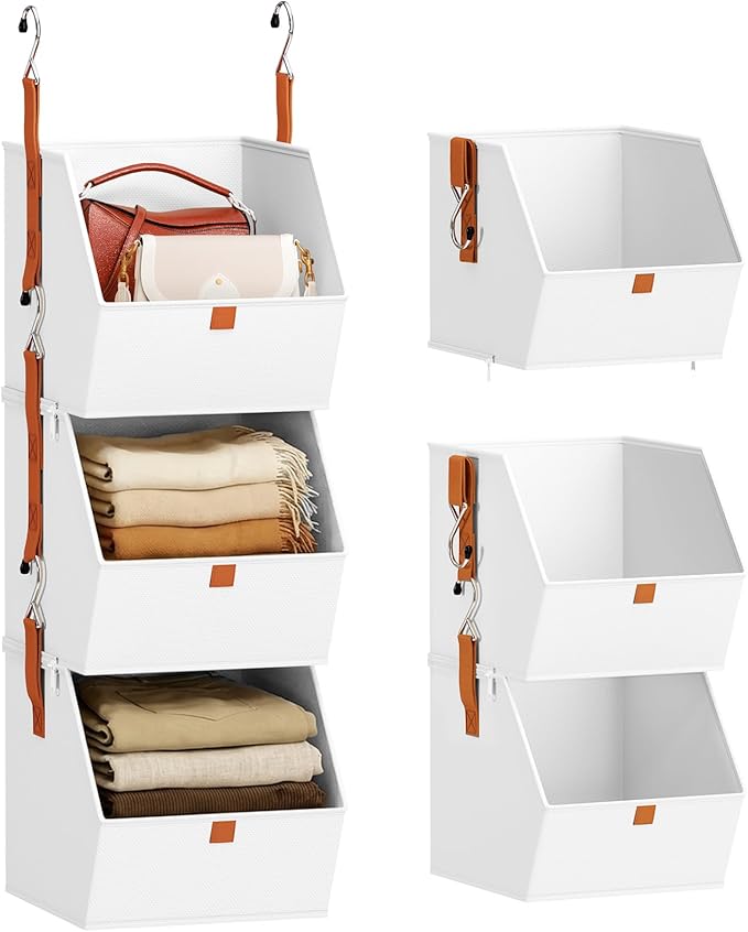 Collapsible Hanging Closet Organizer by Homsorout