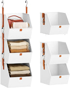 Collapsible Hanging Closet Organizer by Homsorout