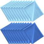 Microfiber Cleaning Cloths 20 Pack in Individual Vinyl Pouch, CKANDAY Glasses by CKANDAY