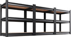 AOAORRG Set of 3 Garage Shelving Heavy Duty Storage Shelves, Metal Adjustable Shelving Unit, Utility Garage Organizer Shelf for Basement, Pantry, Kitchen, Warehouse, 15.7" Dx33.5 Wx35.4 H, Black by Unknown