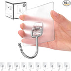 Antimbee 10-Pack All-Purpose Large Adhesive Hooks by Antimbee