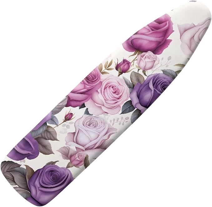 ZDCUSTOM Purple Flower Ironing Board Cover Ironing Board Replacement Pad and by Unknown