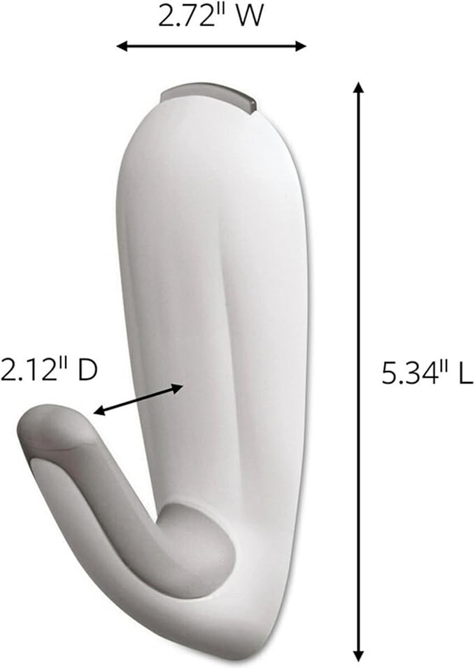 Command Bathroom Hook with Water-Resistant Strips, Organize Damage-Free - Image 2