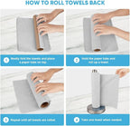 AIDEA Microfiber Cleaning Cloth Roll, Reusable Paper Towels Tear Away Cloth - Image 7