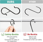 Navona 60 Pcs S Hooks for Hanging Heavy Duty, 3.5-inch Heavy Duty Metal S Hook - Image 5