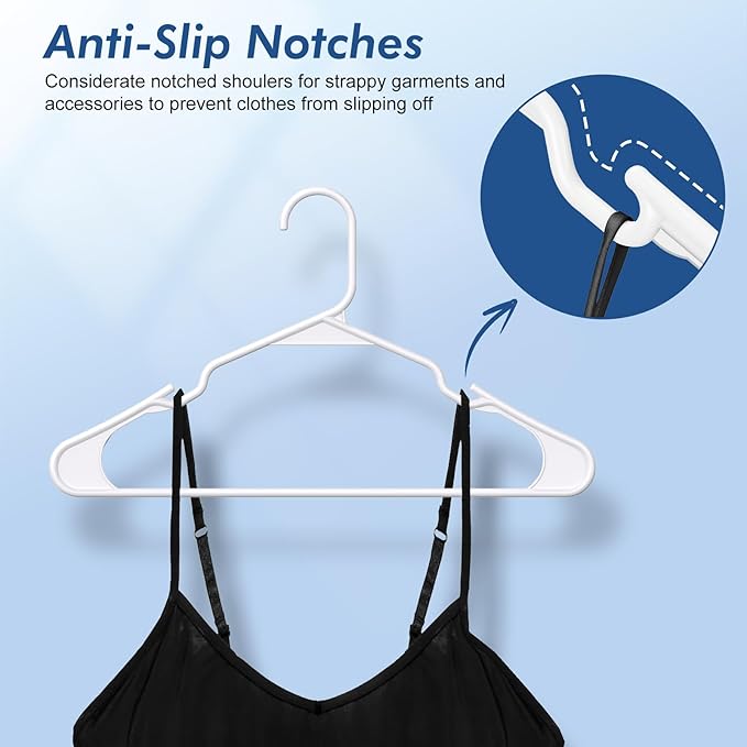 HOUSE DAY Plastic Hangers 50 Pack - Image 4