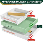 Lzerking Kitchen Drawer Dividers 6 Pack, 17-22" Adjustable Bamboo Drawer - Image 4