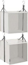STORAGE MANIAC 2-Shelf Hanging Closet Organizer, Cloth Hanging Closet Shelf by STORAGEMANIAC
