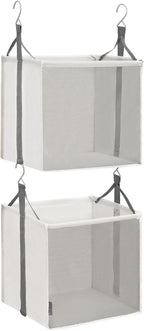 STORAGE MANIAC 2-Shelf Hanging Closet Organizer, Cloth Hanging Closet Shelf by STORAGEMANIAC