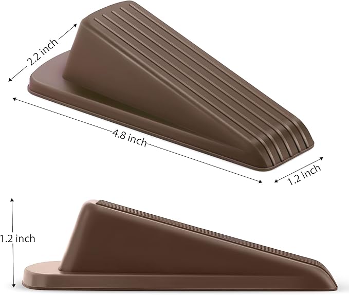 Crosize Door Stoppers for Bottom of Door, Premium Rubber Door Stops, Sturdy - Image 2