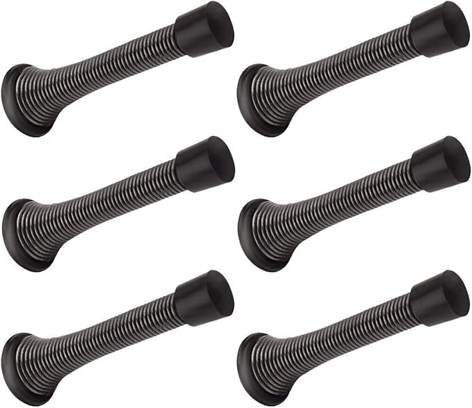 6 Pack Spring Door Stopper Oil Rubbed Bronze by KOVOSCH