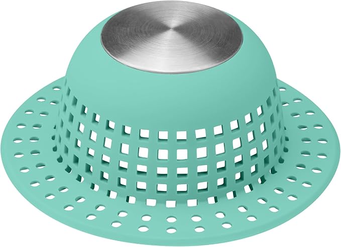 Shower Drain Hair Catcher Bathtub Drain Cover Shower Protector by SayGoodbyetoHairClogging