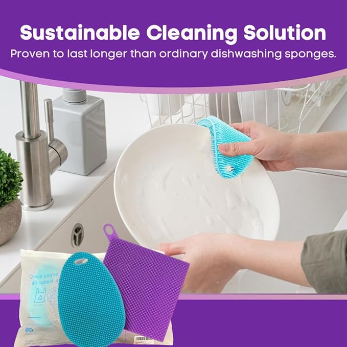 Silicone Dish Sponge Dish Scrubber - Image 6