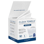 Clean Skin Club Clean Towels® Large, 100% USDA Biobased Face Towel, Disposable by CLEANSKINCLUB