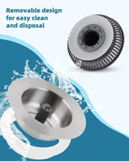 Hygie Rinse Universal Kitchen Sink Stopper Strainer 2PCS 3-in-1#304 Stainless - Image 3