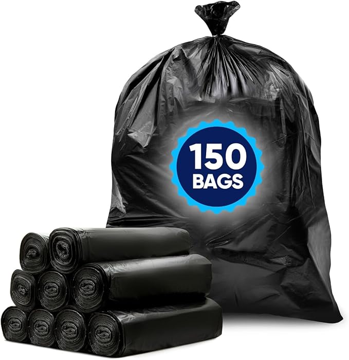 Tasker 55-60 Gallon Trash Bags Heavy Duty | Mega ValuePack 150 Bags | Large - Image 9
