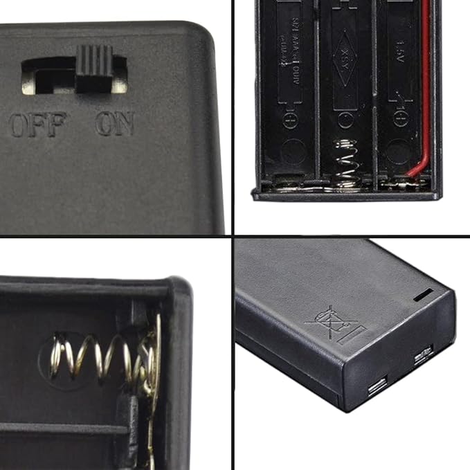 ShangHJ 3 Cell AAA Battery Holder Case Cover Storage Box - Image 6