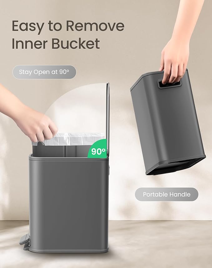 Cesun Small Bathroom Trash Can - Image 5
