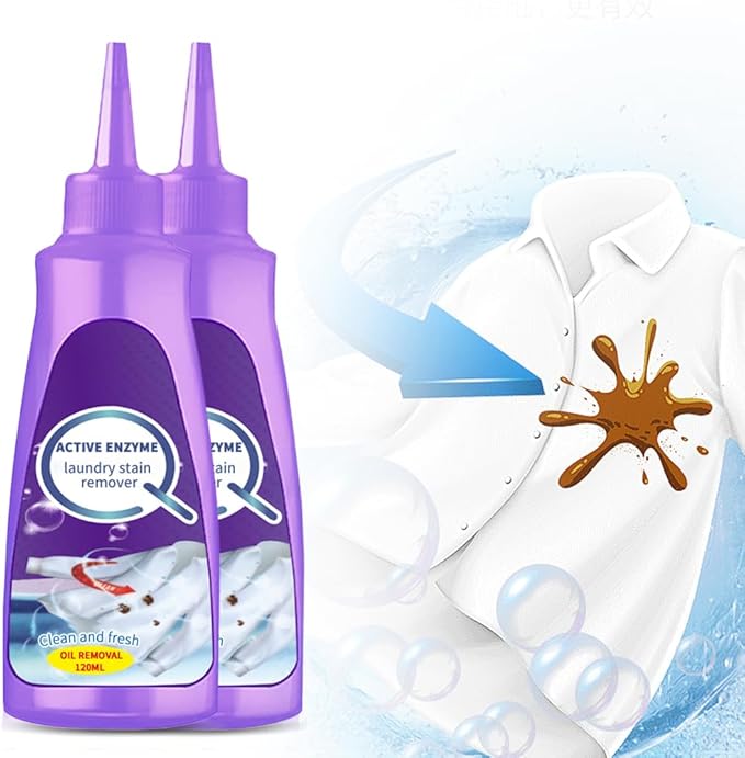Active Enzyme Laundry Stain Remover, 2025 New Active Enzyme Clothing Stain by Auiepet