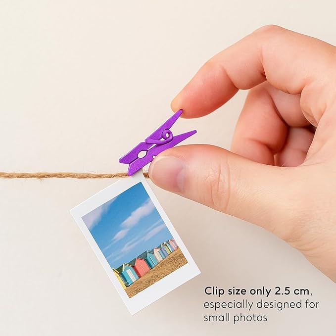 LWR CRAFTS Wooden Mini Clothespins 100 Per Pack 1" 2.5cm - Image 6