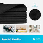 Orighty Black Microfiber Cleaning Cloth, Microfiber Towels - Image 2