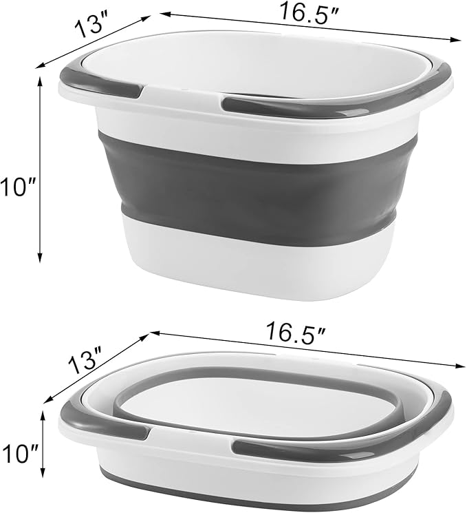 Coloch 2 Pack 16L/4.2 Gallon Collapsible Plastic Bucket, Foldable Mop Bucket - Image 2
