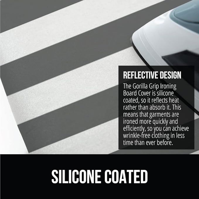 GORILLA GRIP The Original Ironing Board Cover and Pad, Silicone Coating - Image 4
