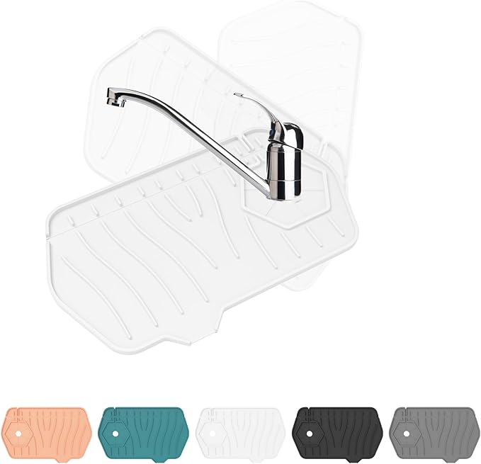 Sink Drain Mat - Unilateral Faucet Guard by Kucucyle