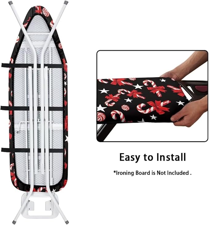 Sprowallow Candy Cane Christmas Ironing Board Cover Stain Resistant Standard - Image 4