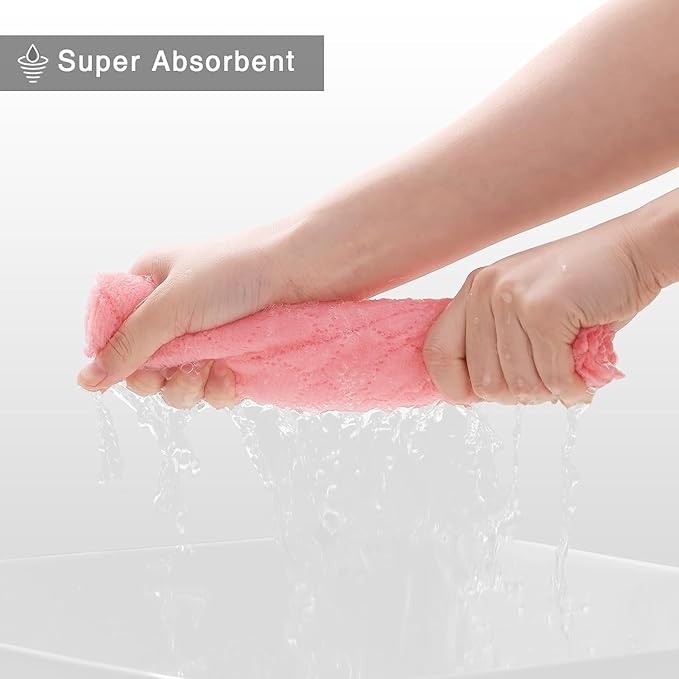 Homaxy 24 Pack Dish Towels for Kitchen, Super Soft and Absorbent Coral Velvet - Image 3